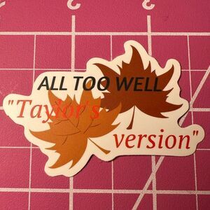 💜13/$13 +Bundle Sticker Sale | MUSIC Taylor Swift Waterproof Sticker